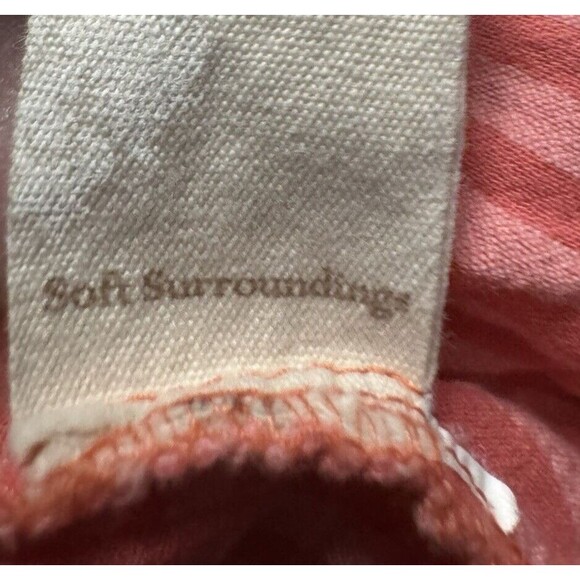 Soft surroundings MEDIUM shirt M pockets tunic beach 100% cotton - Picture 10 of 10